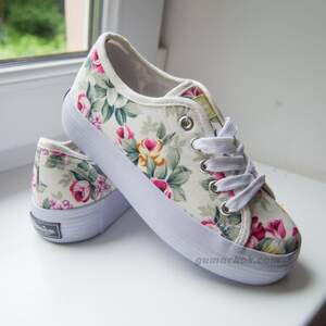 Кеди American Club Beige Flowers